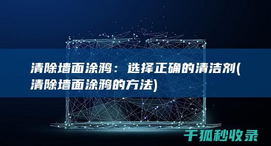 清除墙面涂鸦：选择正确的清洁剂 (清除墙面涂鸦的方法)